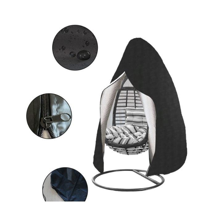 1 Housse de protection Fauteuil suspendu œuf Polyester 420D Imperméable Anti-UV Jardin Terrasse .