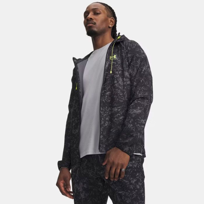 Veste coupe-vent Under Armour UA Stretch Woven- ULTIMATE BLACK Green Citrine