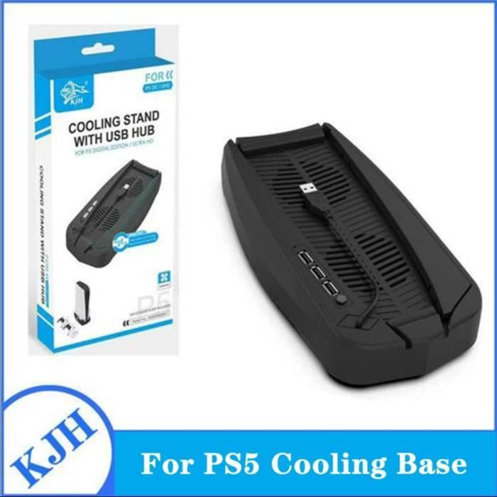 Support Vertical pour PS5/PS5 Édition Numérique avec Ventilateur