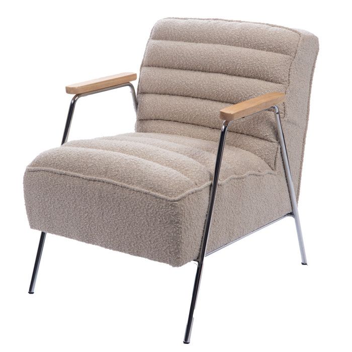 Fauteuil en bouclette Hutch - Amadeus