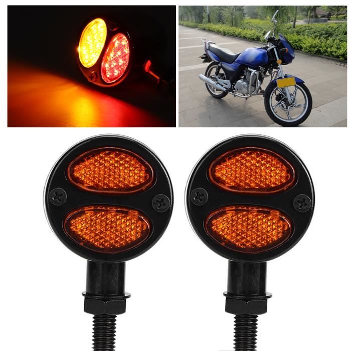KIMISS Clignotants Clignotant Lumière, 2 Pcs LED Moto