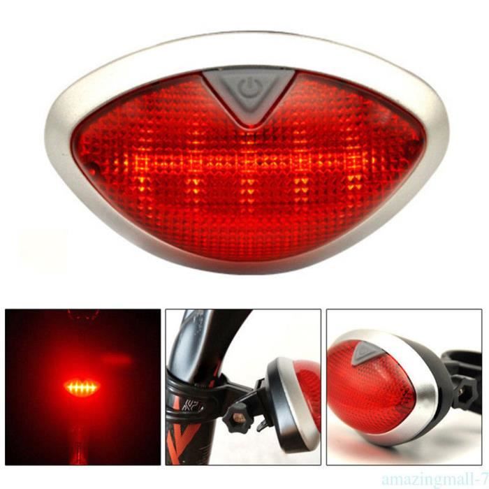 Feu Arrière De Vélo | Feux Arrière De Vélo Étanches | 7 Modes D'Éclairage, Lignes Rouges Vives À - Foto 2