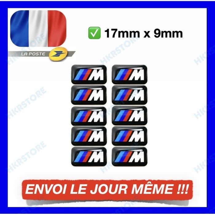 10 AUTOCOLLANT Pour BMW Adhésif Stickers Jante Volant Logo Emblèmes 3D BMW M Moto