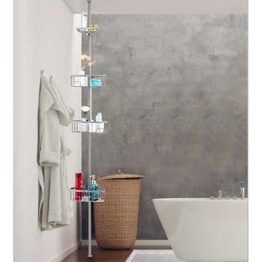 Costway Etagere De Douche D Angle Telescopique En Acier Inox Avec