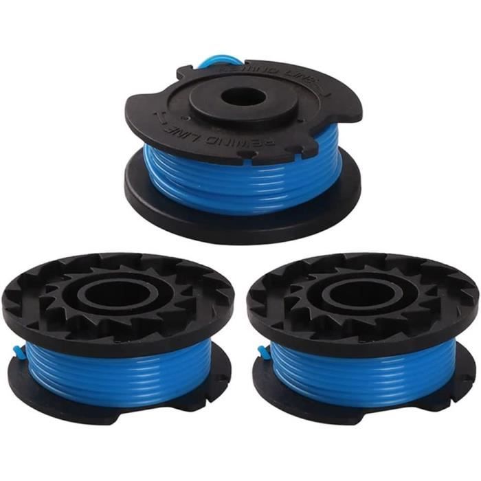 Ricambi Black Decker Odashen - 6 Bobines Fil Débroussailleuse Compatible Karcher LTR 18-30 - Remplace 2.444-016.0 Rechange 2.444-016.0