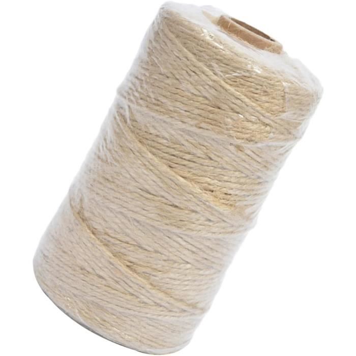 Ficelle De Jute Naturelle - Lot De 2 Rouleaux 400m Pour Emballage, Déco, Jardinage, Mariage