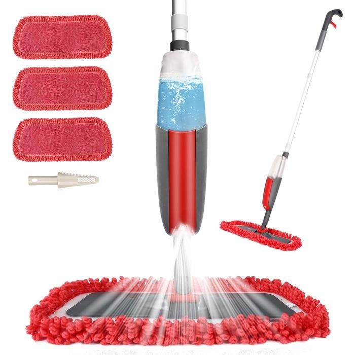 Kit Balai Vapeur Jouet Pour Enfant - Avec Pulvérisateur Réel, 3 Lingettes, Jeu De Rôle Montessori Dès 3 Ans