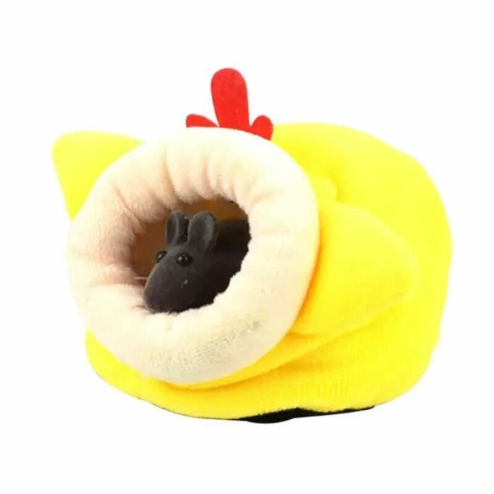Nid D'hiver Pour Hamster, Cochon D'Inde, Petits Animaux | Maison Chaude En Coton, Semi-fermée | Décoration Noël Ou Quotidien