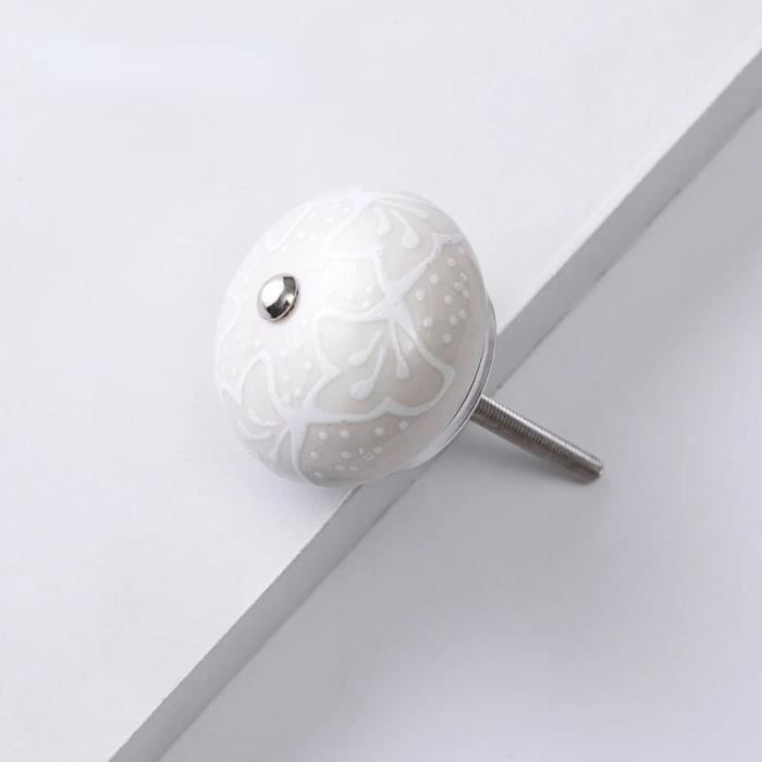 Zerniple Lot De 7 Poignées De Porte En Céramique Pour Chambre D'enfant Couleurs Mélangées