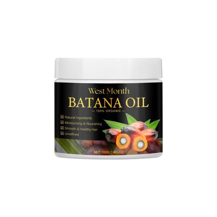 Huile de Batana 100ML, Crème Capillaire Batana, Contient 100 De Huile Batana Oil, Huile de