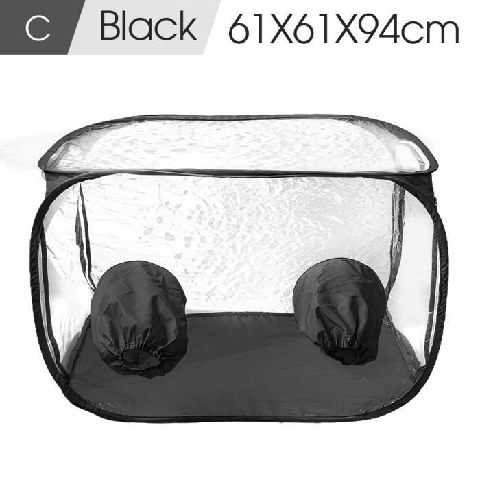 Kensbro Still Air Box Pliable - Boîte De Culture Champignons Portable PVC Avec 2 Ports à Bras, Idéale Pour Amateurs Et Mycologie