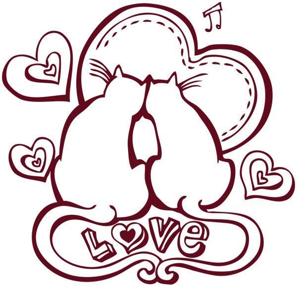 Sticker Couple Chat Love Amoureux Coeurs 30x31 Cm Bordeaux Amour006 Cdiscount Maison Sticker Couple Chat Love Amoureux Coeurs 30x31 Cm Bordeaux Amour006 Cdiscount Maison