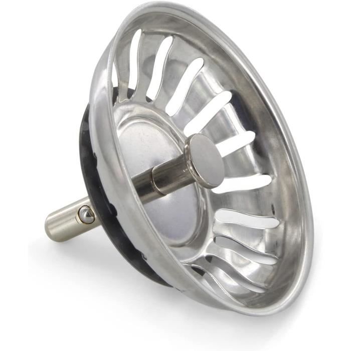 Panier à Tamis pour évier, avec 78 mm, Le Broche dépasse 20 mm dans l' écoulement, 7,8 mm Broche, Bouchon de Panier en Acier Inoxydable, Tamis pour évier, crépine vanne de