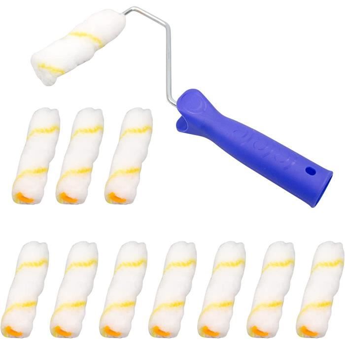 Lot De 12 Rouleaux Éponges Peinture Pour Enfants - Kit Créatif Pour Travaux Manuels, Mousse Rondes, Facile à Nettoyer - 6