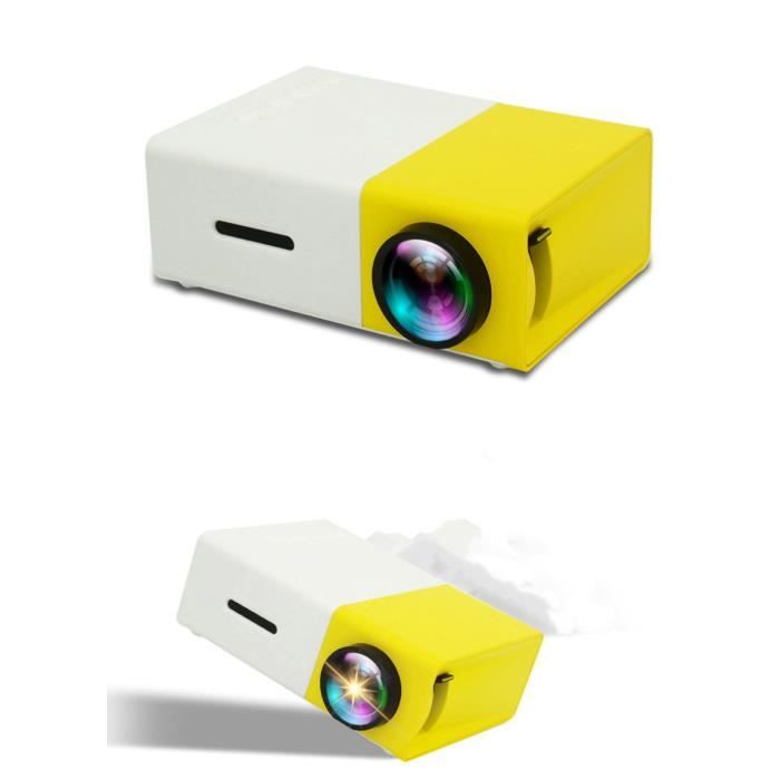 YG300 Mini projecteur LED 320X240 Pixels prend en charge 1080P HDMI USB Audio projecteur Portable lecteur vidéo multimédia à domici