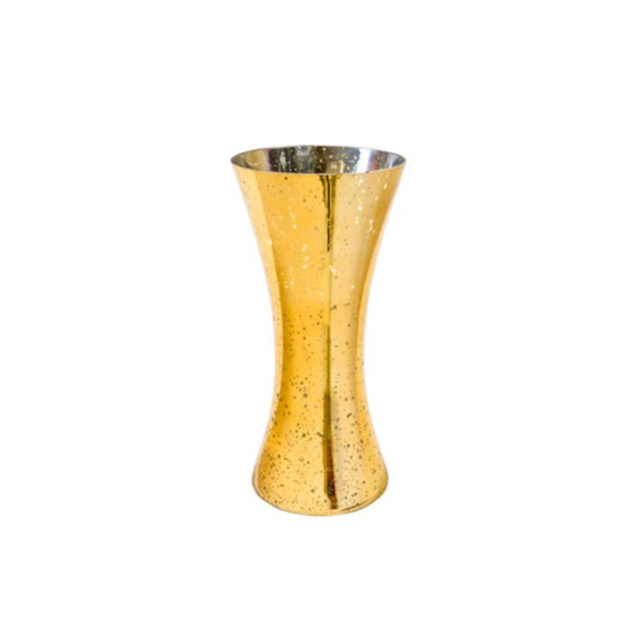 Vase cintré métallisé or 25 x 10 cm - Or