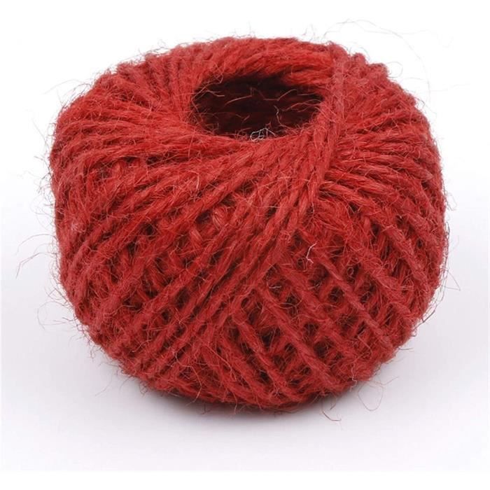 CqinjuFicelle de Jardin Roule de 30m Rouleau Corde de Chanvre coloré — free download