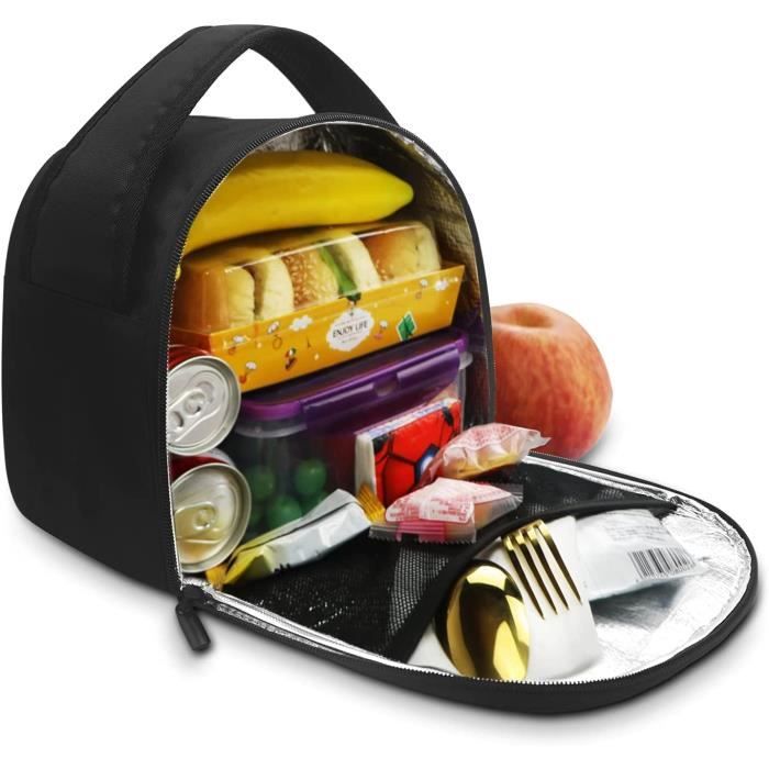 Sac Repas Isotherme 6,5 L – Lunch Bag Pliable Avec Motif Cœur, Pour école, Bureau, Pique-nique
