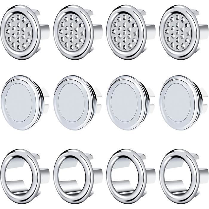 Bouchon Trop Plein Lavabo 6 Pièces Anneau de Débordement d'Évier Anneau d'Évier Evier Couvercle de Trop-Plein de Trou Garniture Évier de Trou Rond | Leroy Merlin