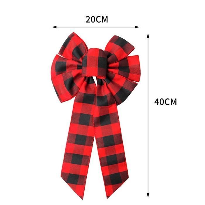 Lot De 8 Nœuds De Noël En Velours Rouge – Parfaits Comme Décoration De Sapin – Remplissage D'arbre – Décorations Décoratives – Parfait Pour Préparer Les Fêtes (8, Velours Rouge