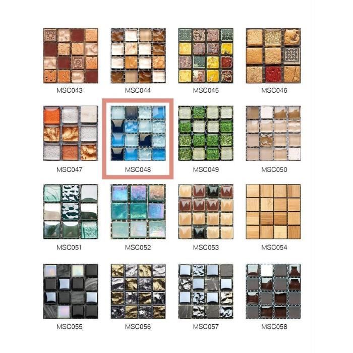 Stickers Carrelage Style Marocain - Autocollants Mosaïque Rétro Pour Salle De Bain Et Cuisine