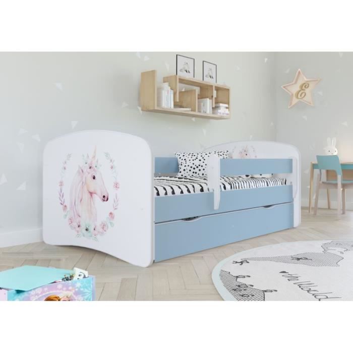 Kocot Kids Lit Babydreams cheval bleu sans tiroir sans matelas 180/80 - 5903282043763 Kocot Kids Lit Babydreams cheval bleu sans tiroir sans matelas 180/80 - 5903282043763
