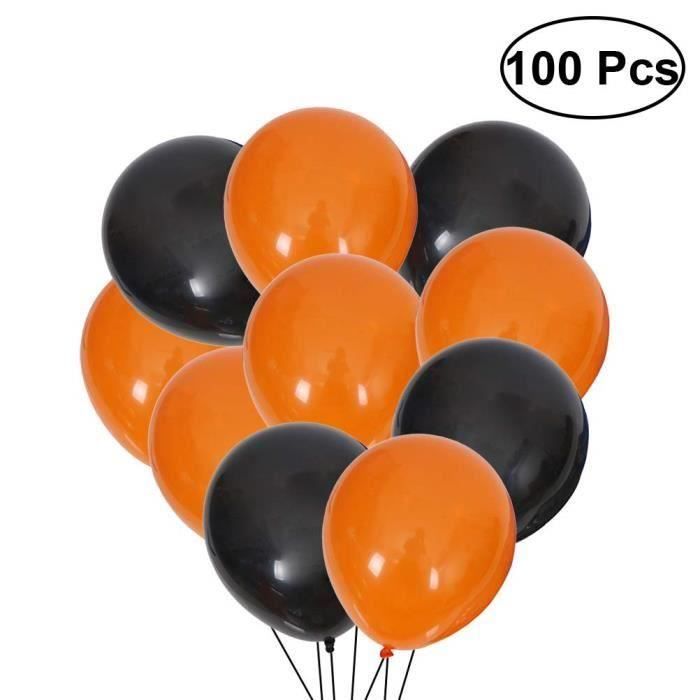 30 pcs Latex Qualité Ballons Noir Orange Anniversaire Halloween Décorations de fête 