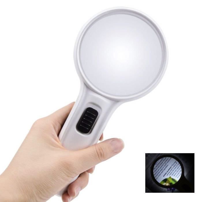 loupe grossissante avec lumiere