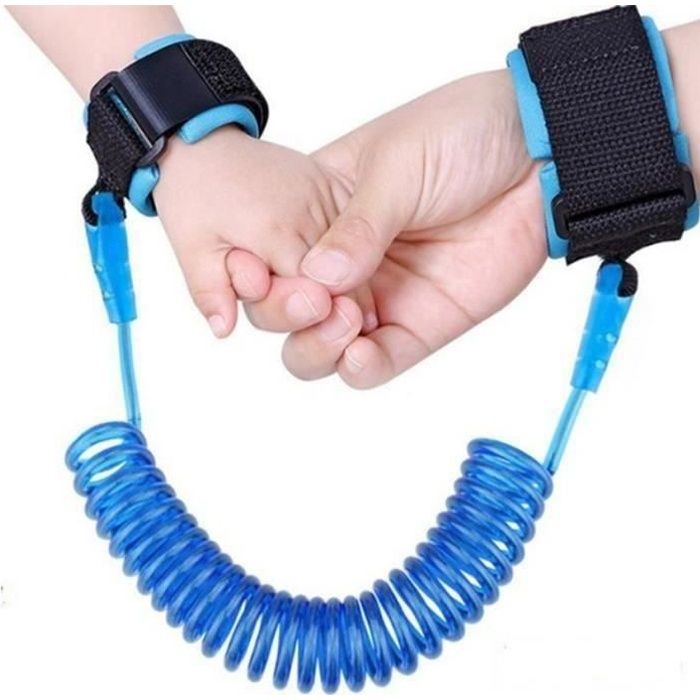 Laisse de sécurité pour enfant - Sangle de poignet pour enfant - Laisse de  marche pour tout-petit - Bleue - Réglable 2,5 m : : Bébé et  Puériculture