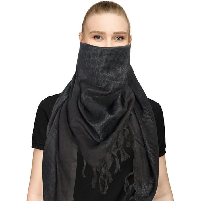 Shemagh Militaire 100% Coton Explore Land - Foulard Désertique Tactique 110x105cm