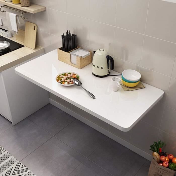 Table Murale Rabattable En Acier Inoxydable 304 - Table Pliable Fixée Au Mur Jusqu'à 150 Kg, Modèle S