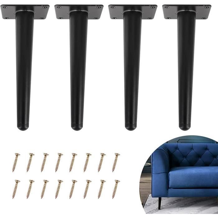 4 Pieds De Meubles Pieds De Table Droits Coniques En Métal Pieds De