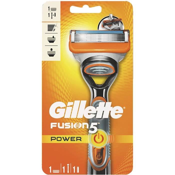 Rasoir électrique Gillette Fusion Power - Avec Batterie Duracell Et Lame Pré-rasage - Neuf