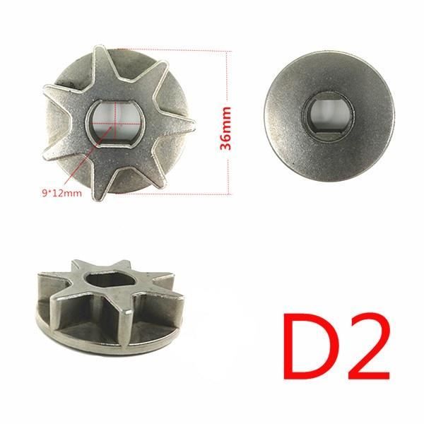 2 Pignons De Chaîne 6 Dents 3/8 Pouces Pour Tronçonneuse Makita - Réf. OE 221526-1 - Compatible DUC256, DUC353, XCU03 - 11