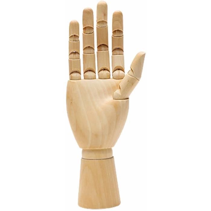 Mannequin en bois souplemodèle de main en boisfigurine mobile avec articulations pour le dessinl