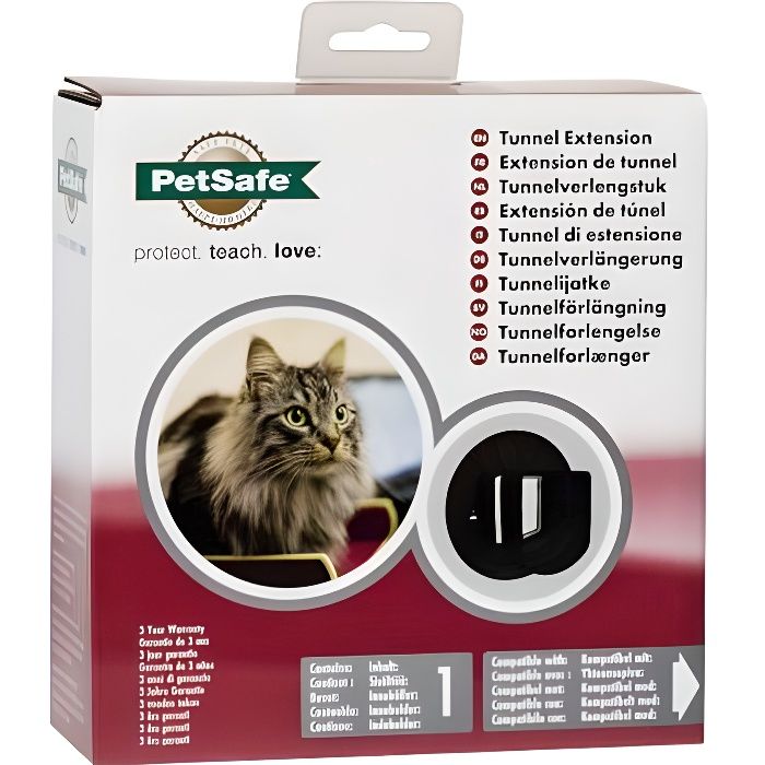 Petsafe Extension De Tunnel Pour Chatiere Avec Puce Electronique Pour Chat Marron Pour Chat Cdiscount Animalerie