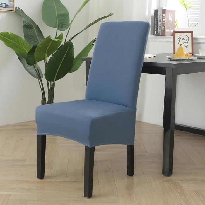 Housse De Chaise De Bureau - Housse Chaise Gaming Extensible, Couleur Unie Plaid Jacquard Housse