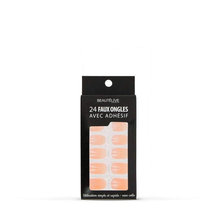 Faux Ongles Bout Ballerine Baby Boomer + Adhésifs - Neuf, Fabriqué En France, EAN 3701055273872