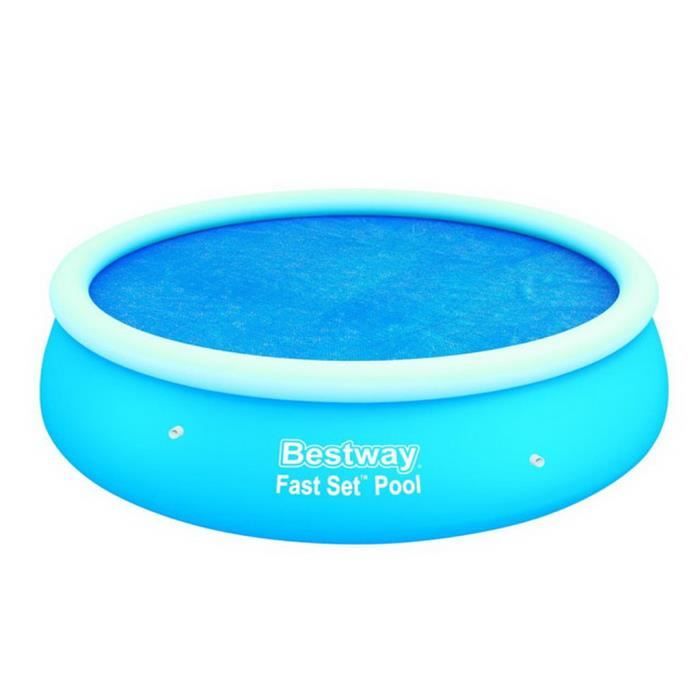 BESTWAY Bache solaire diamètre 240 cm pour piscine hors sol Fast Set diamètre 274 cm