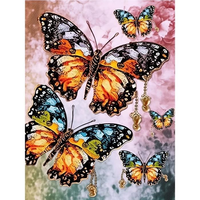 Carillon en Cristal Diamond Art Papillons 2 Pièces – Figured'Art