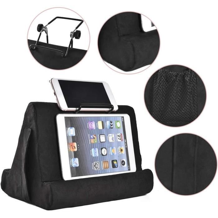 Coussin Support Tablette Réglable KDD - Pour IPad, Livres, Téléphone - Avec Porte-stylet Intégré