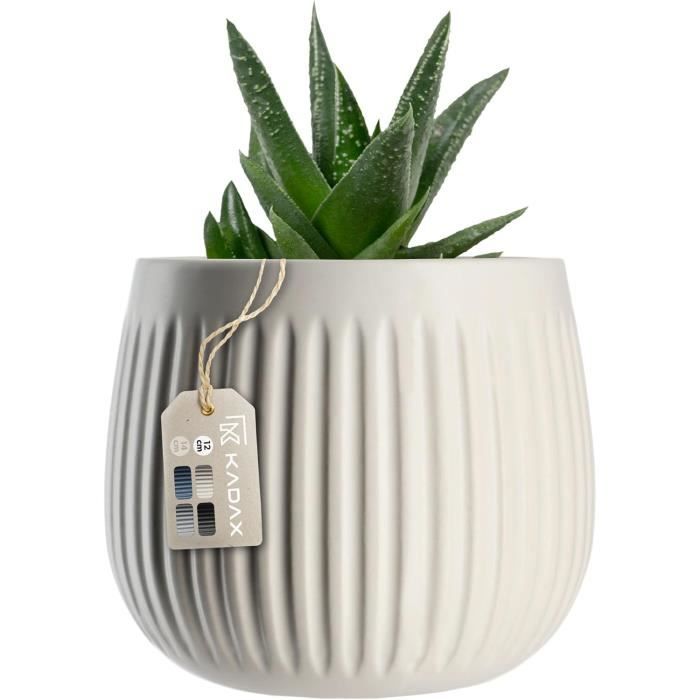 Pot À Fleurs, En Céramique Avec Gaufrage Décoratif, Pot À Plantes, En 4 Pot À Fleurs, En Céramique Avec Gaufrage Décoratif, Pot À Plantes, En 4