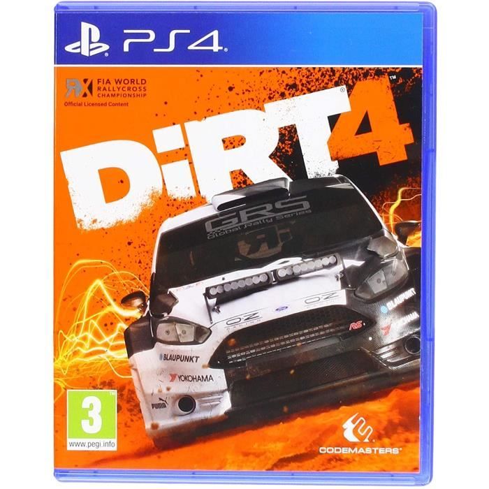 Jeu Vidéo - Codemasters - Dirt 4 - PS4 - Système Votre Stage - Rallye Unique
