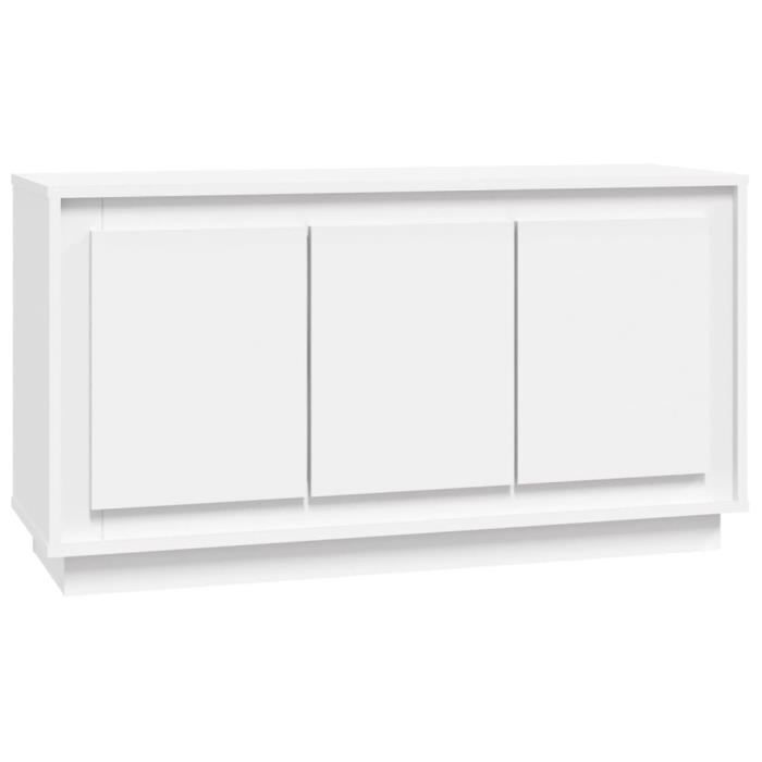 Buffet blanc 102x35x55 cm bois dingénierie Dilwe306146