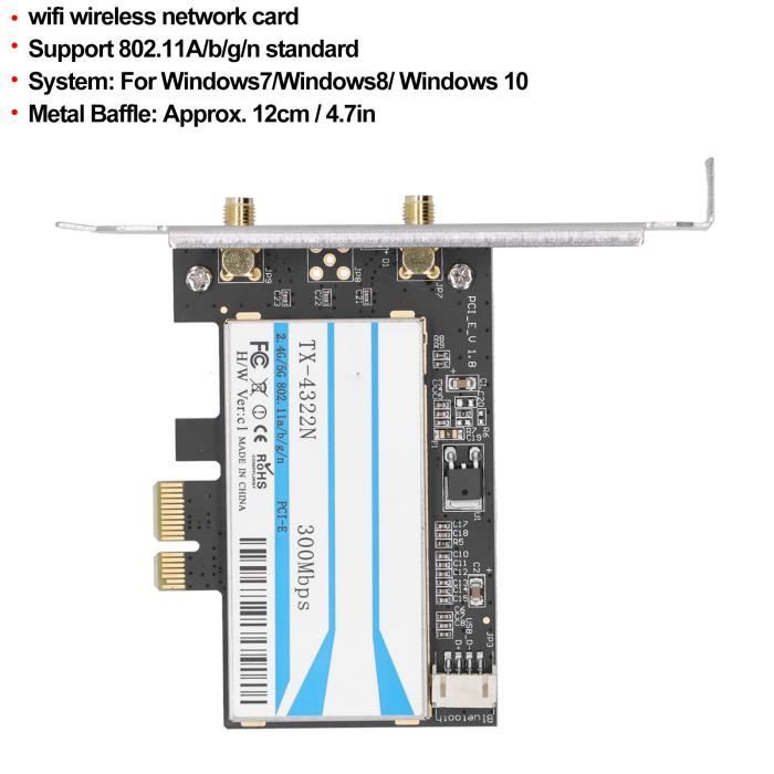 Carte WiFi + Bluetooth 4.0 Mini PCI-E BCM943228HMB - Dual-Band 2.4G/5G (300Mbps) - Pour Ordinateurs Portables Lenovo ThinkPad (Liste Modèles Inclus)
