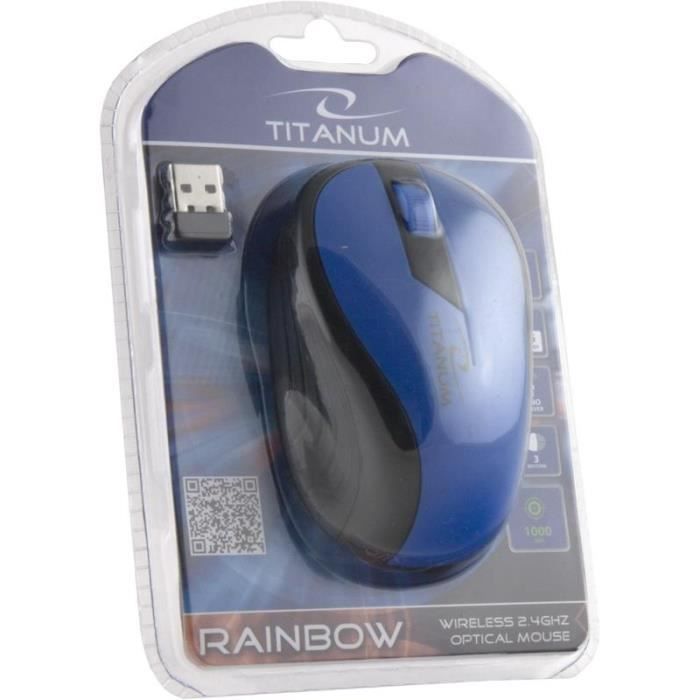 Souris Optique Sans Fil - ESPERANZA - TM114B - 2 4 GHz - 1000 DPI - 3 Boutons
