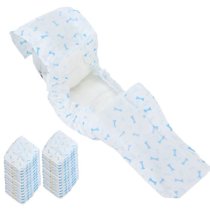 Meilleurs prix pour Couches pour chien mâle - Désodorisation au charbon de bambou - Bandes jetables d'enveloppe de ventre