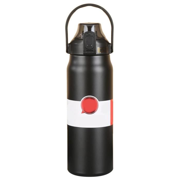 Gourde Isotherme Inox 890 Ml Rose - Double Paroi, Garde Le Froid 12h, Avec Paille - Neuf