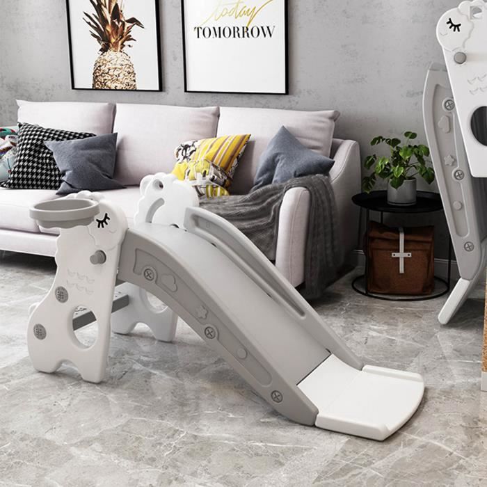 Toboggan Pour Enfants Mini Escalade – Pour Canapé Ou Lit, Jeu Intérieur/extérieur, Polyéthylène Haute Densité, Stable, âge 18 Mois+ (kaki)