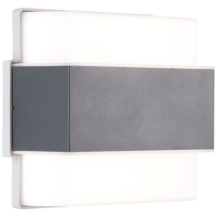 Applique murale extérieure - BRILLIANT - ARCHIE - Métal et plastique - Anthracite - LED intégrée -7 W IP44